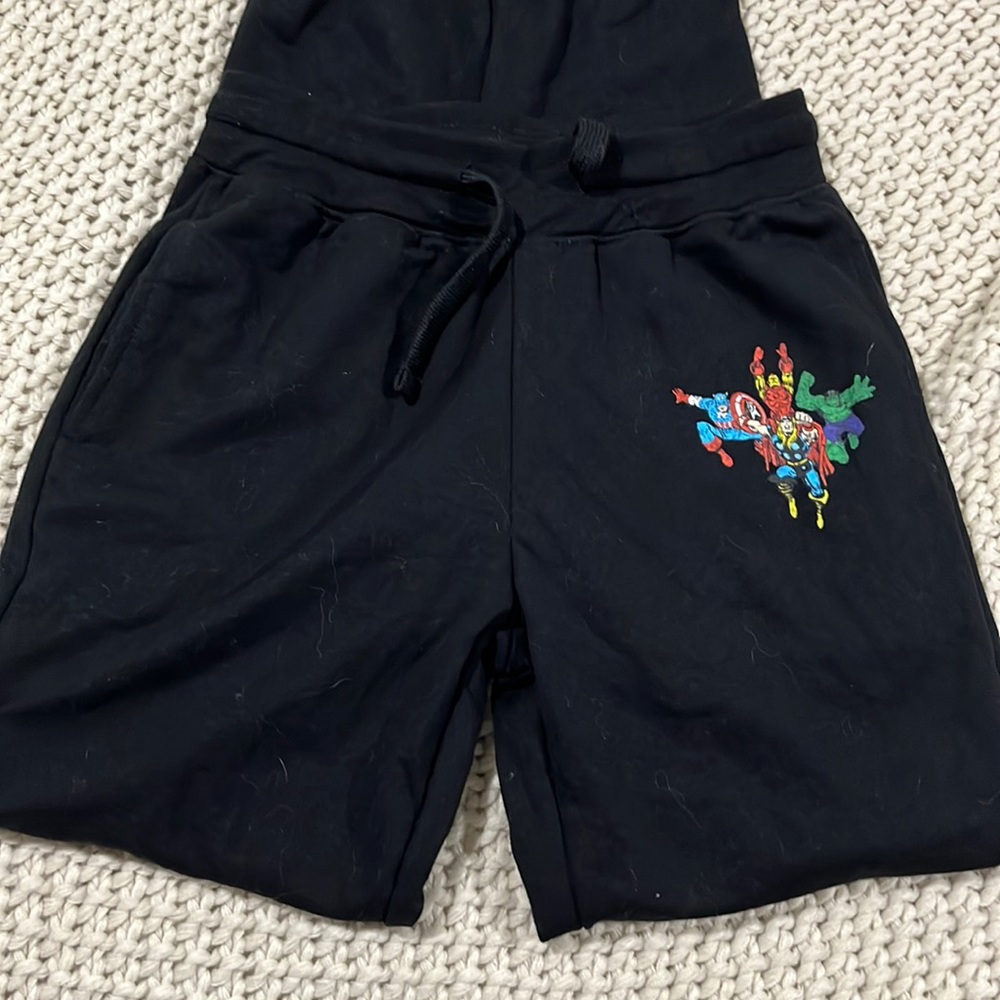 Black Marvel sweatpants size small